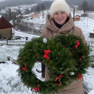 Різдвяні віночки з живої ялиці